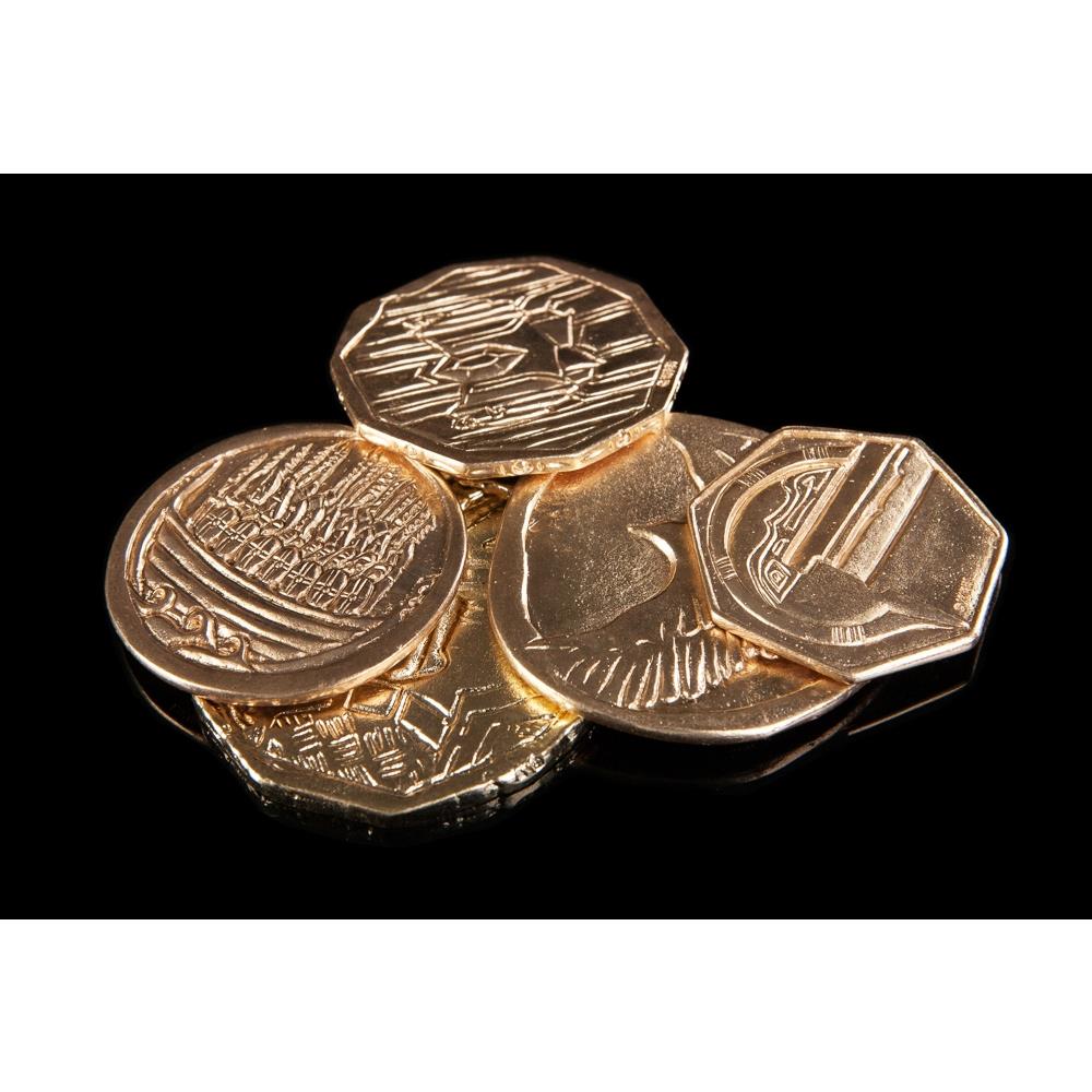 Weta Workshop The Hobbit - Smaug's Treasure Pouch 5 Coin Set – view 2
