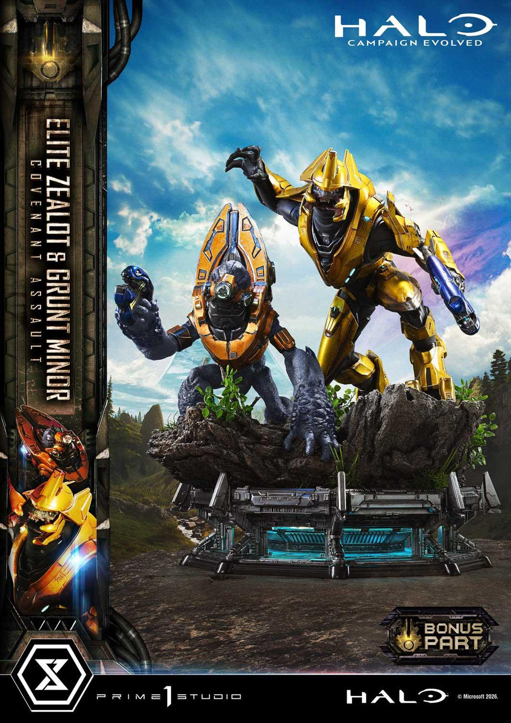 Prime 1 Studio Ultimate Premium Masterline Halo: Campaign Evolved Elite Zealot & Grunt Minor: Covenant Assault Bonus Version – view 3