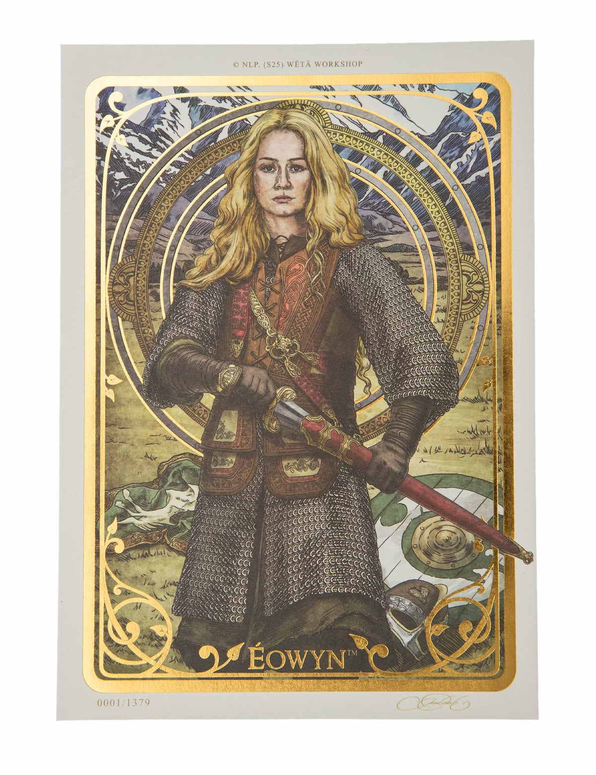 Weta Workshop The Lord of the Rings - Eowyn Art Card(A5) 