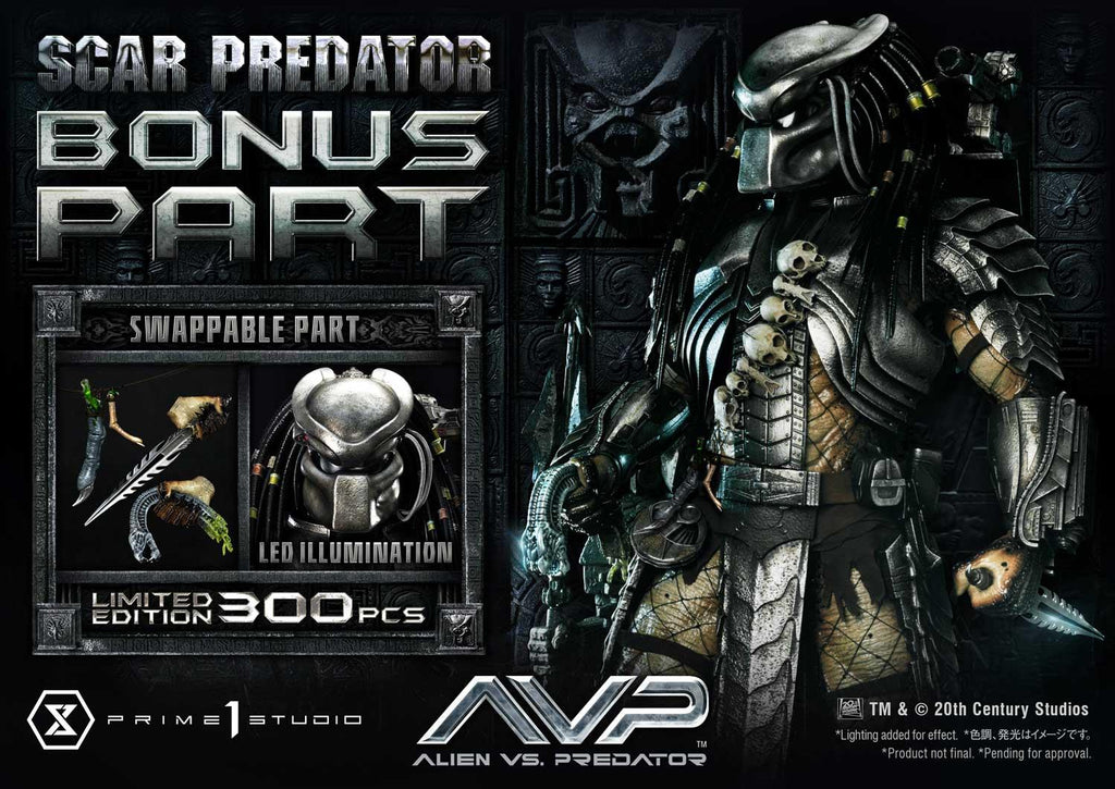 Prime 1 Studio Museum Masterline Alien vs. Predator (Film) Scar Predator DX Bonus Version – view 2