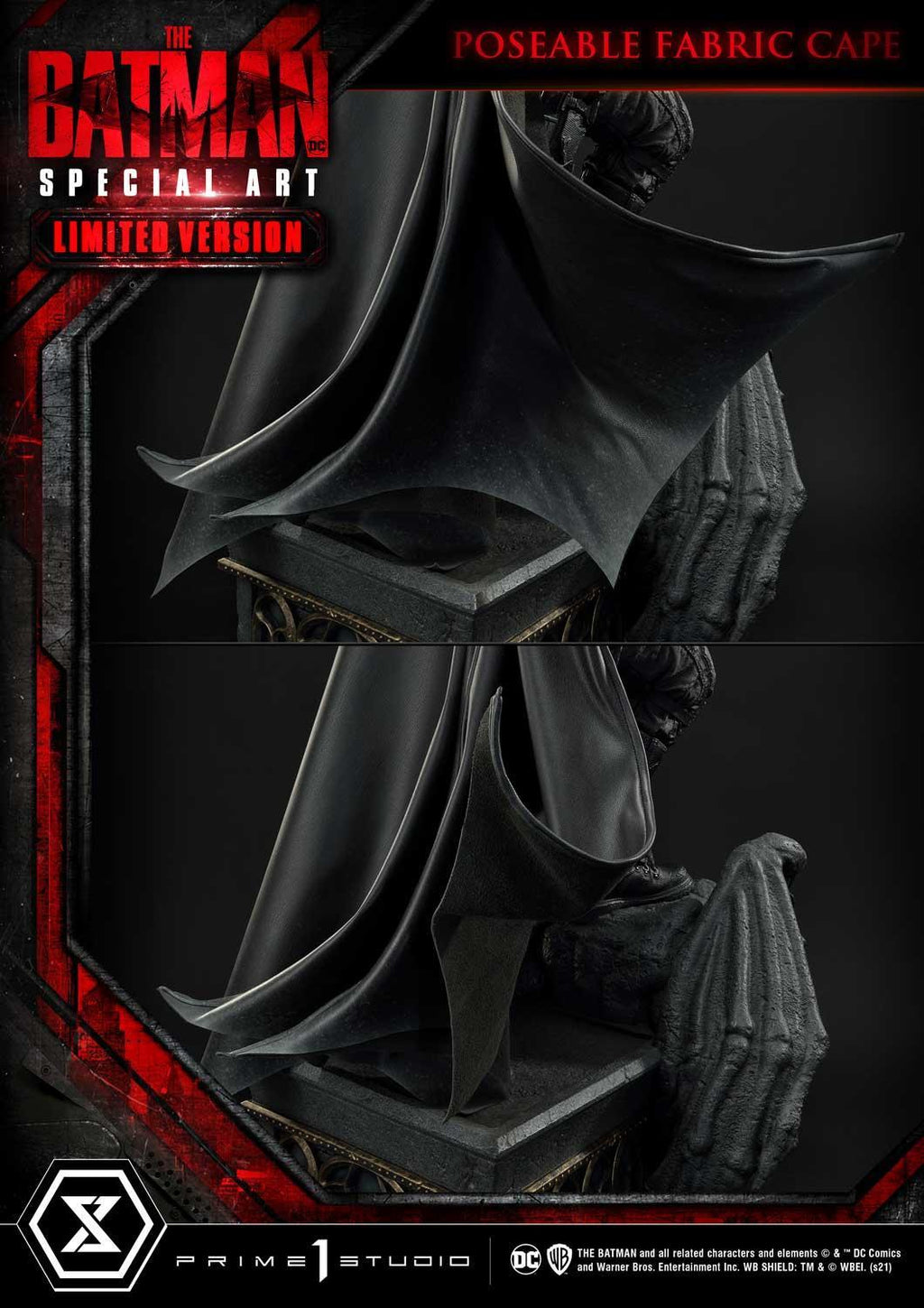 Prime 1 Studio Museum Masterline The Batman (Film) The Batman Special Art Edition Fabric Cape Limited Version – view 8