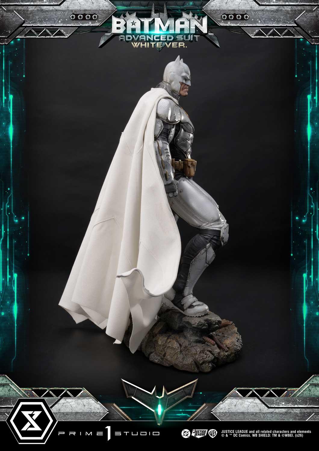 Prime 1 Studio Ultimate Museum Masterline Justice League (Comics) Batman Advanced Suit White Ver. (Design By Josh Nizzi) – view 5