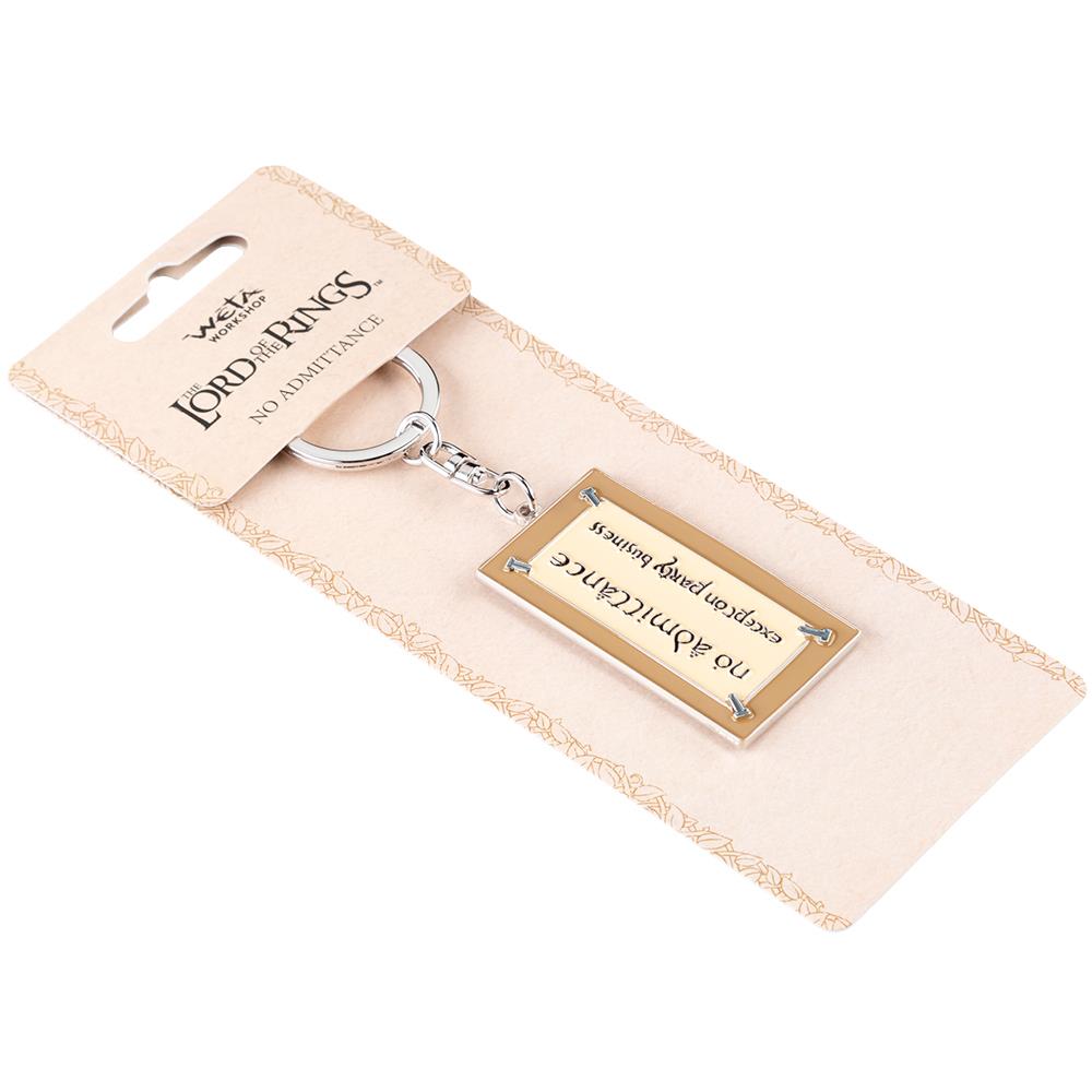Weta Workshop The Lord Of The Rings - Keyring - No Admittance Sign (Enamel) – view 3
