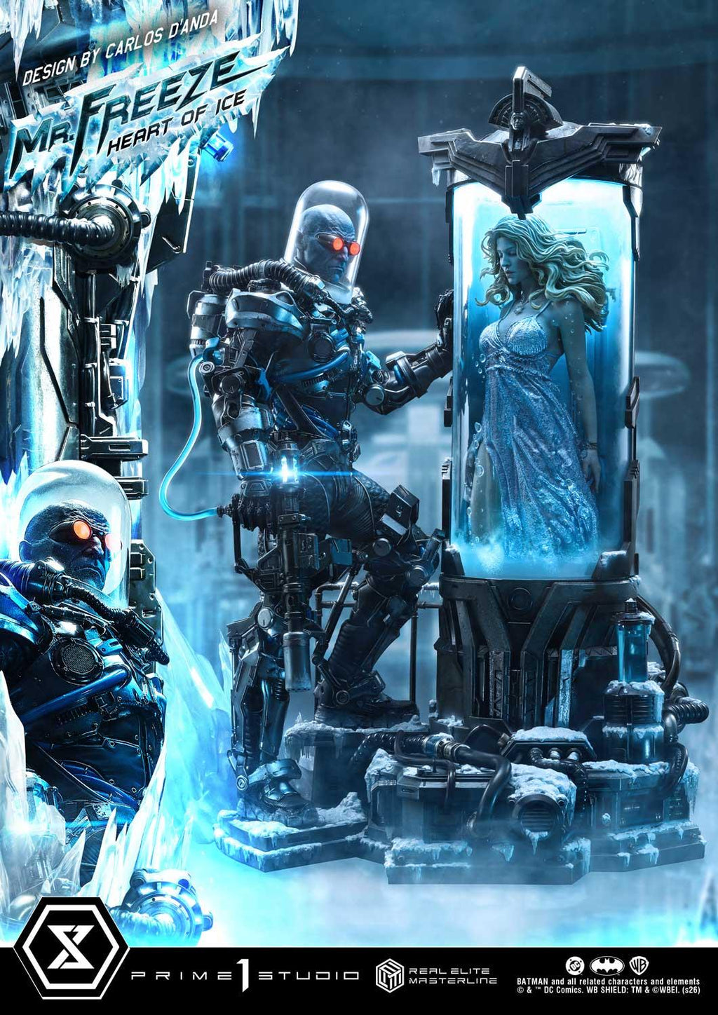 Prime 1 Studio Real Elite Masterline Batman (Comics) Mr. Freeze Heart of Ice (Design by Carlos D'Anda) Deluxe Version – view 3