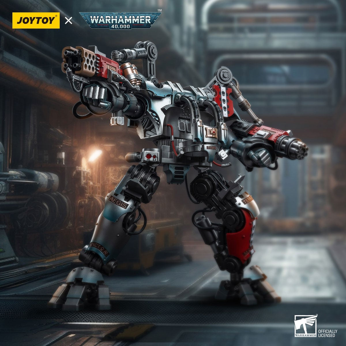 Warhammer 40k JoyToy Actionfigure - Grey Knights Nemesis Dreadknight figure for collectors, display and premium shelf presentation