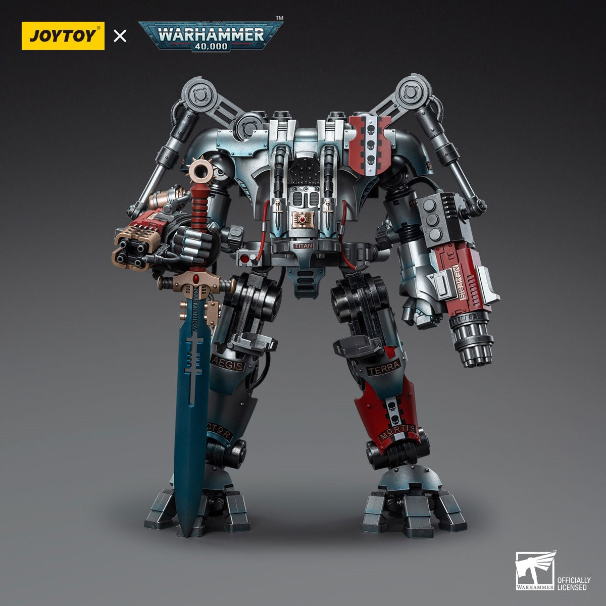 Warhammer 40k JoyToy Actionfigure - Grey Knights Nemesis Dreadknight figure for collectors, display and premium shelf presentation