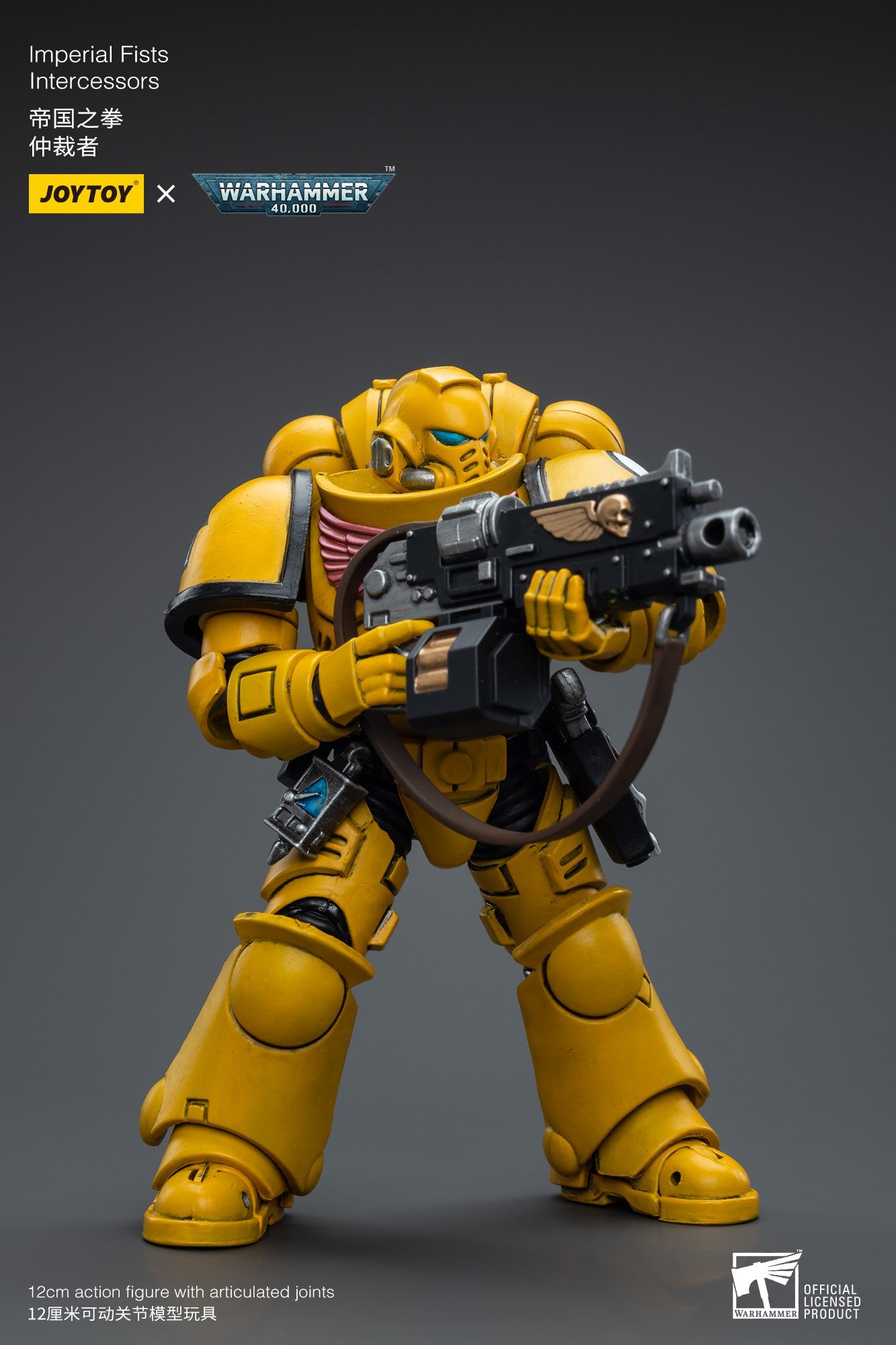 Warhammer 40k JoyToy Actionfigure - Imperial Fists Intercessors figure from Ver. 2 for collectors, display and premium shelf presentation
