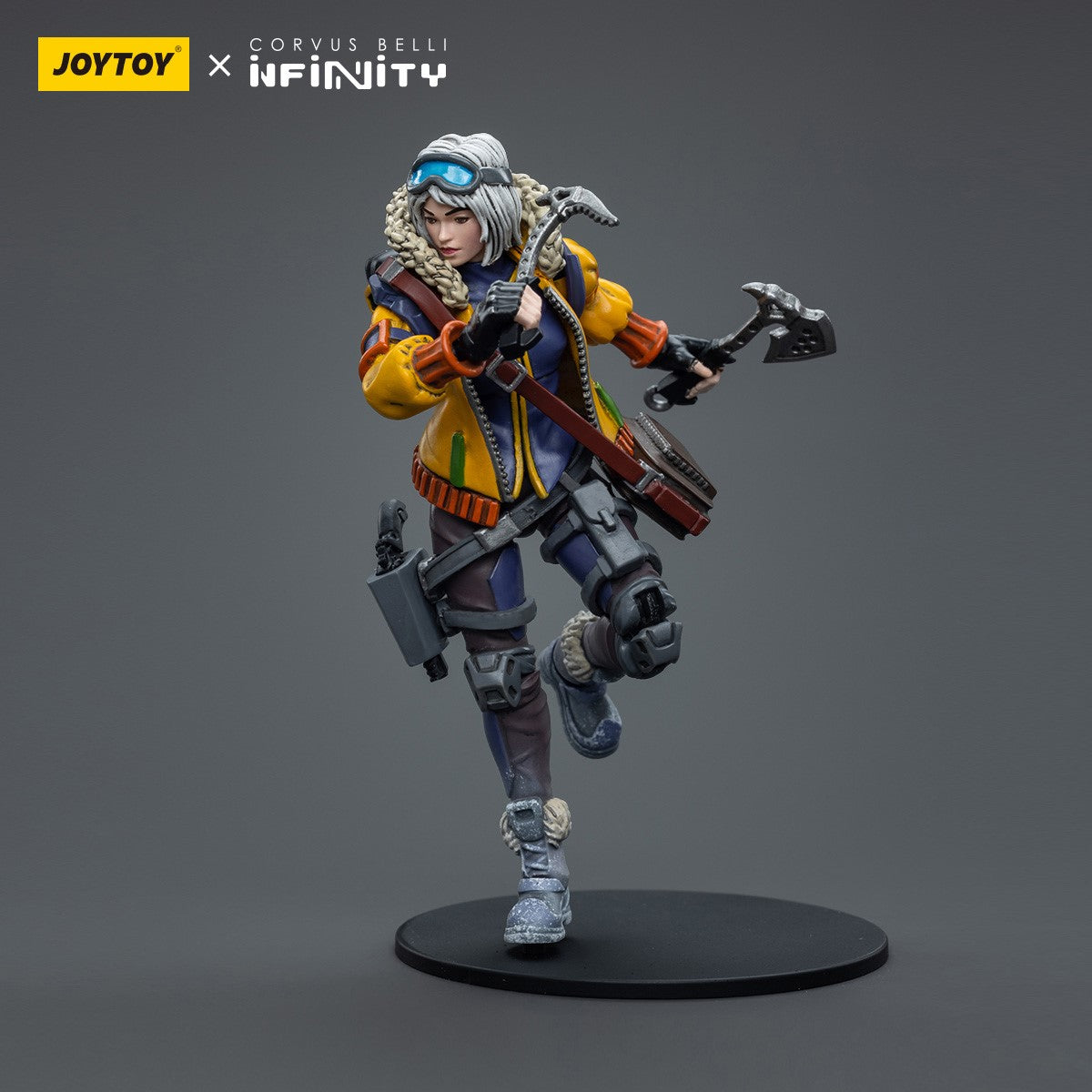 Infinity JoyToy Actionfigure - Oktavia Grimsdottir lcebreaker's Harpooner figure for collectors, display and premium shelf presentation