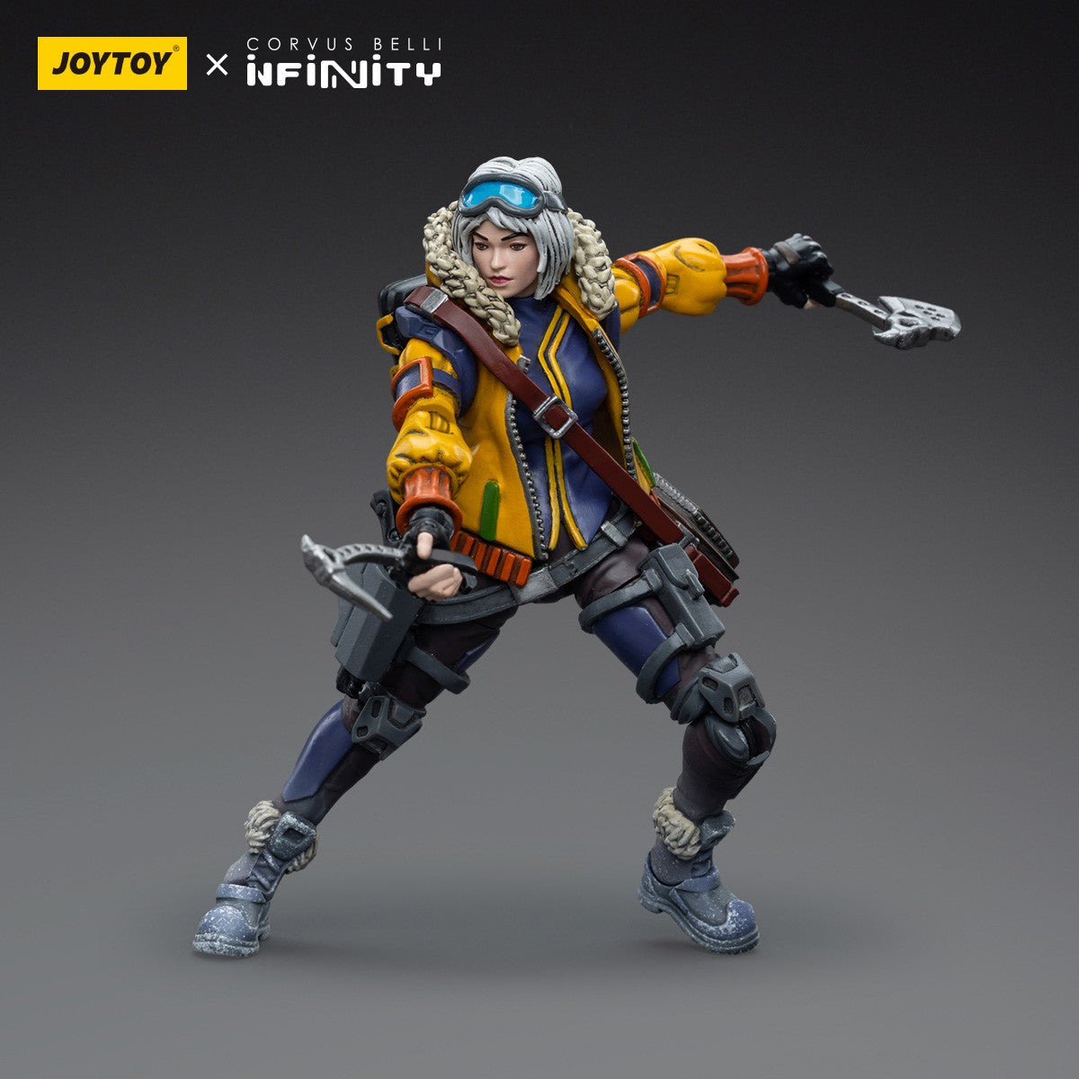 Infinity JoyToy Actionfigure - Oktavia Grimsdottir lcebreaker's Harpooner figure for collectors, display and premium shelf presentation