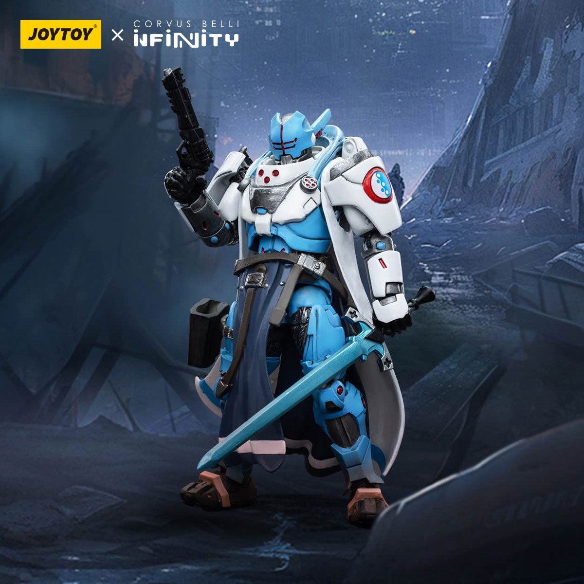 Infinity JoyToy Actionfigure - Infinity PanOceania Knights of Justice figure for collectors, display and premium shelf presentation