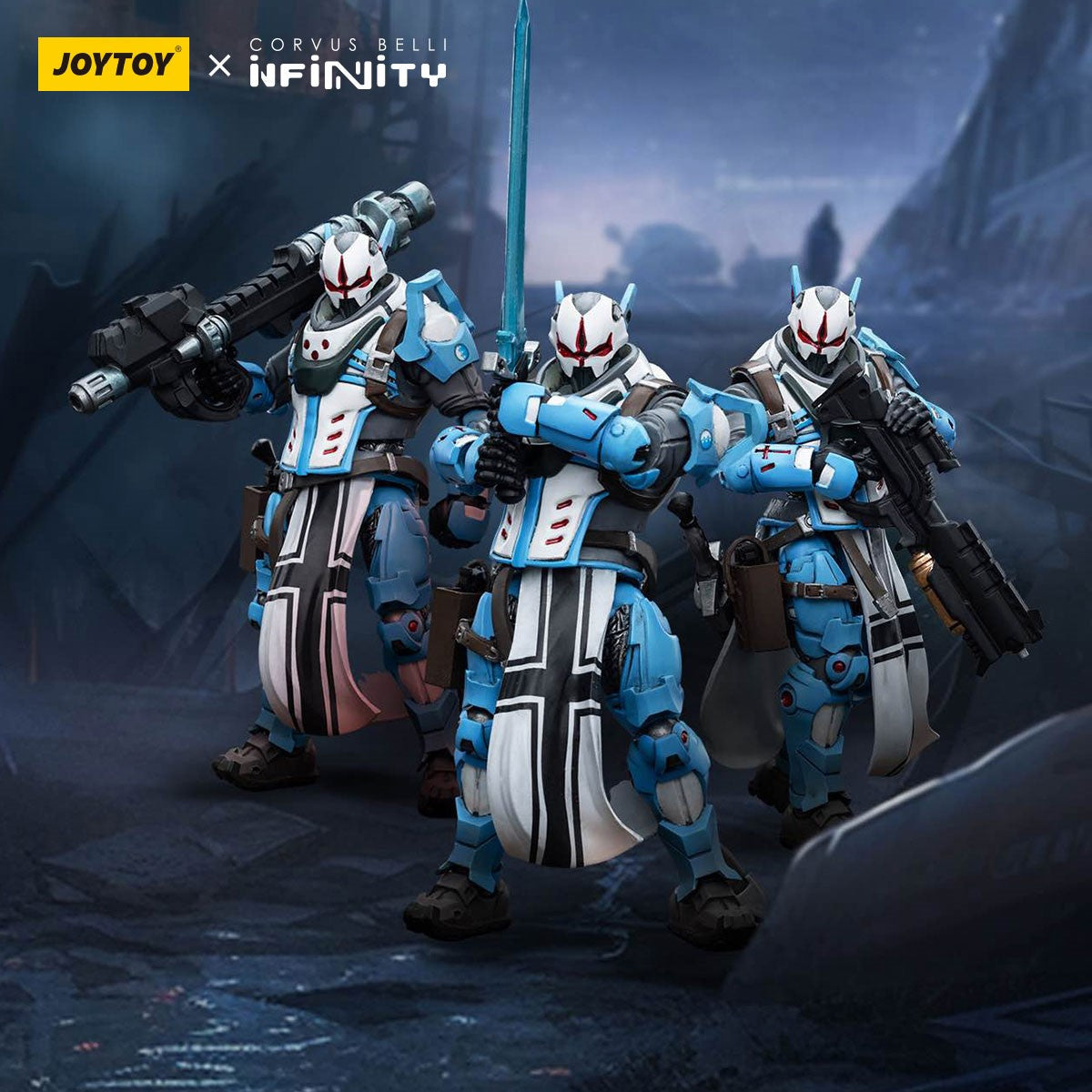 Infinity JoyToy Actionfigure - Infinity PanOceania Teutonic Knights figure for collectors, display and premium shelf presentation