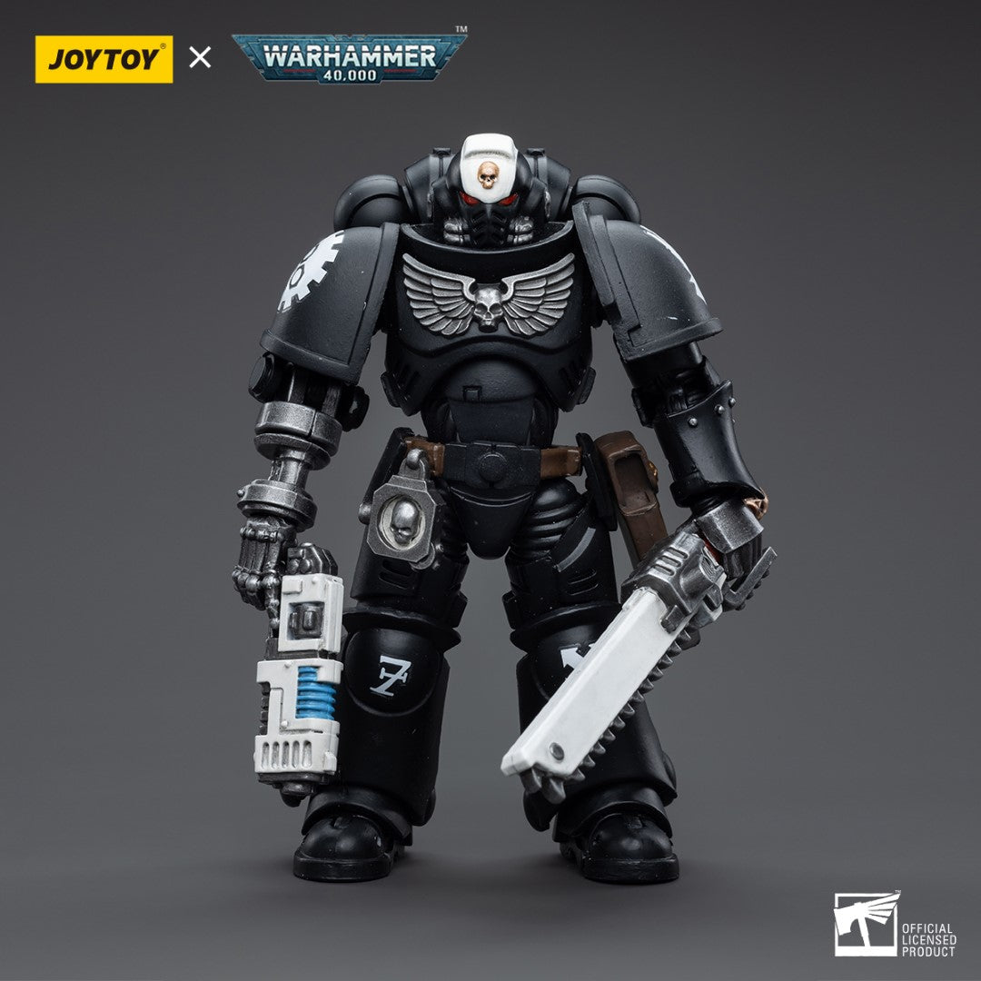 Warhammer 40k JoyToy Actionfigure - Iron Hands Assault Intercessors Sergeant Kalock figure for collectors, display and premium shelf