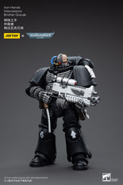 Warhammer 40k JoyToy Actionfigure - Iron Hands Intercessors Brother Gravak figure for collectors, display and premium shelf presentation