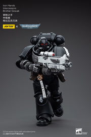 Warhammer 40k JoyToy Actionfigure - Iron Hands Intercessors Brother Gravak figure for collectors, display and premium shelf presentation