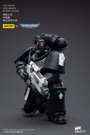 Warhammer 40k JoyToy Actionfigure - Iron Hands Intercessors Brother Gravak figure for collectors, display and premium shelf presentation