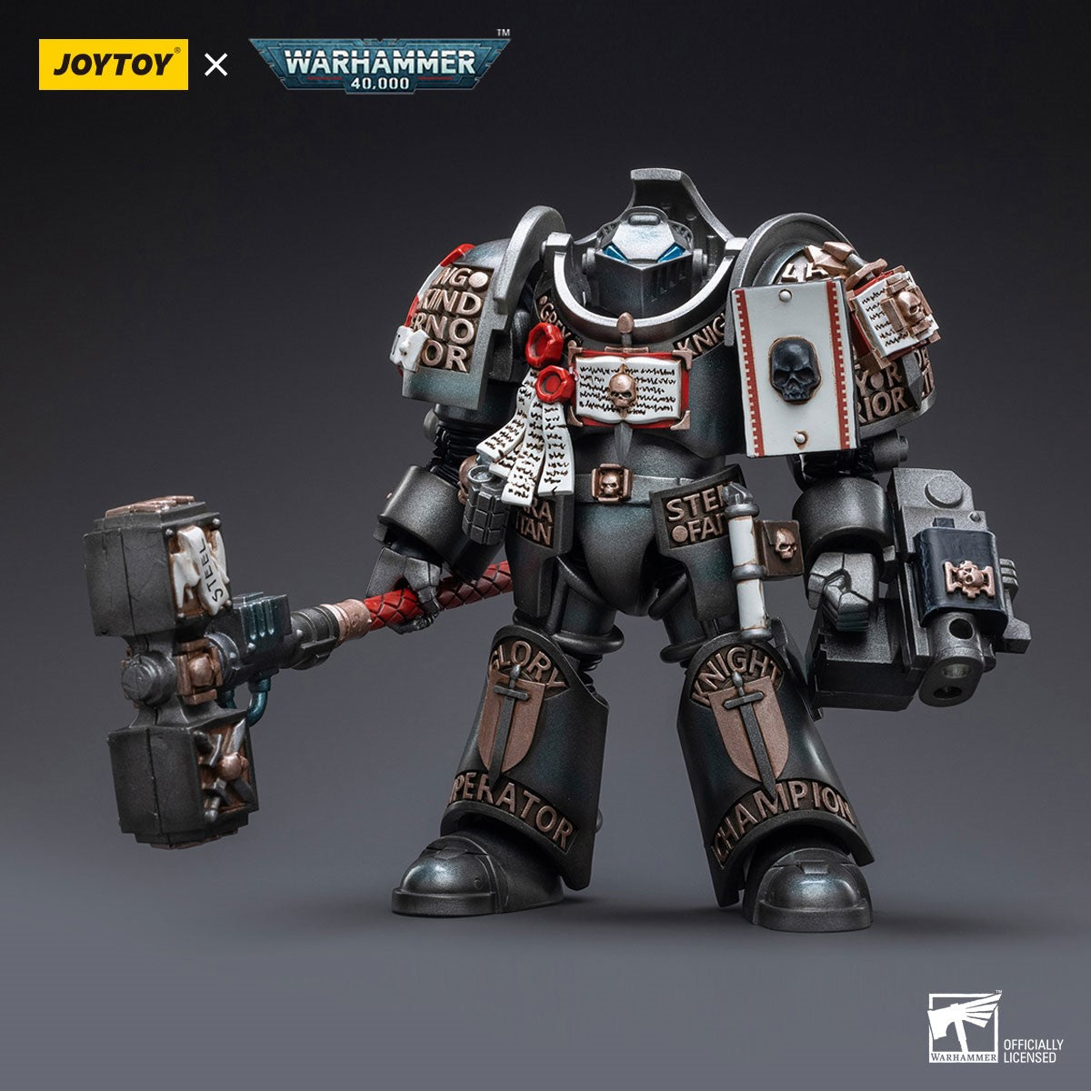 Warhammer 40k JoyToy Actionfigure - Grey Knights Nemesis Dreadknight with Terminator Caddon Vibova figure for collectors, display and