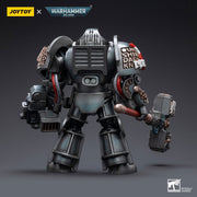 Warhammer 40k JoyToy Actionfigure - Grey Knights Nemesis Dreadknight with Terminator Caddon Vibova figure for collectors, display and