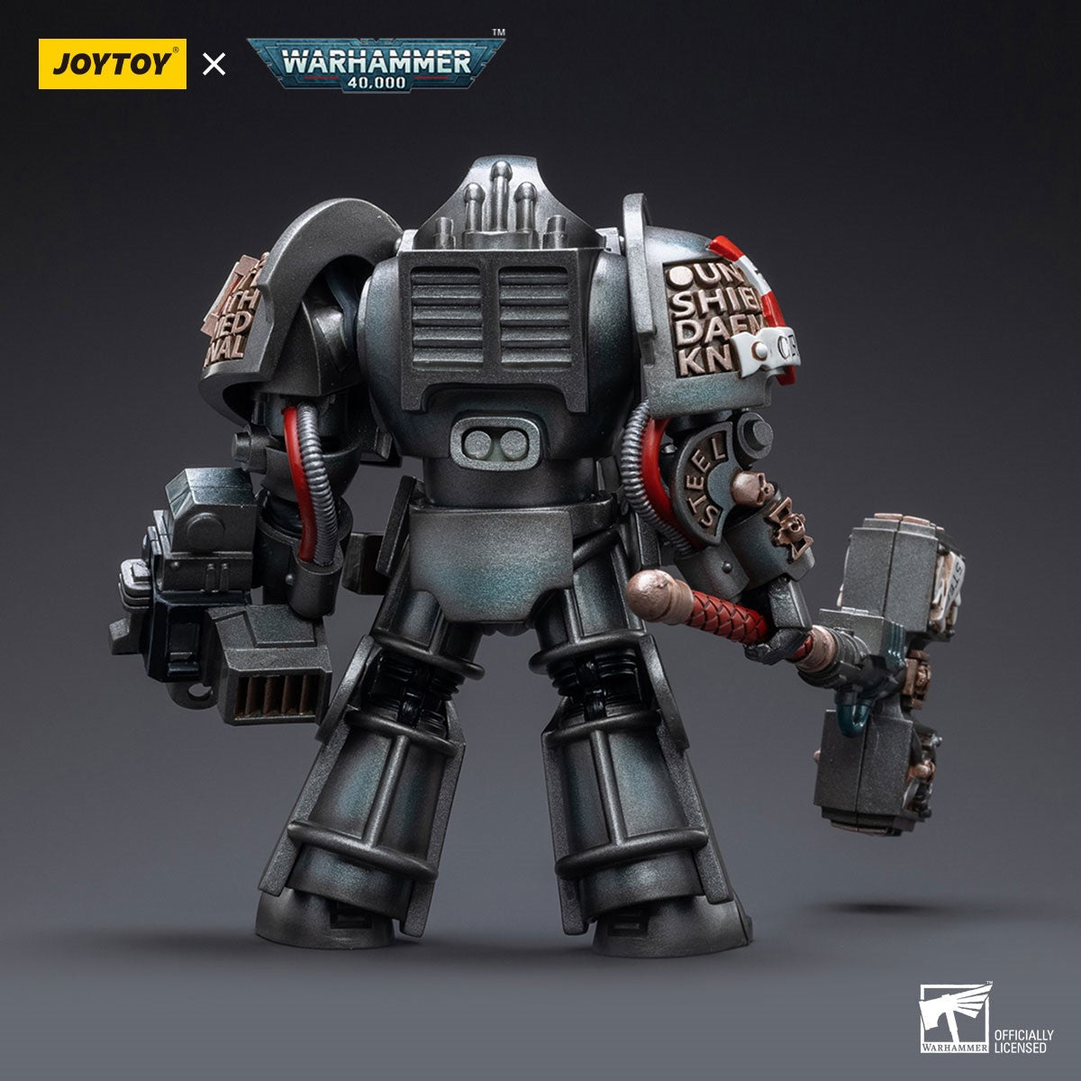 Warhammer 40k JoyToy Actionfigure - Grey Knights Nemesis Dreadknight with Terminator Caddon Vibova figure for collectors, display and