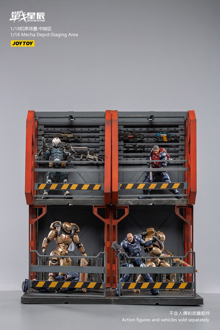 JoyToy Actionfigures Diorama - Battle of the Stars - Mecha Depot Staging Area figure for collectors, display and premium shelf presentation