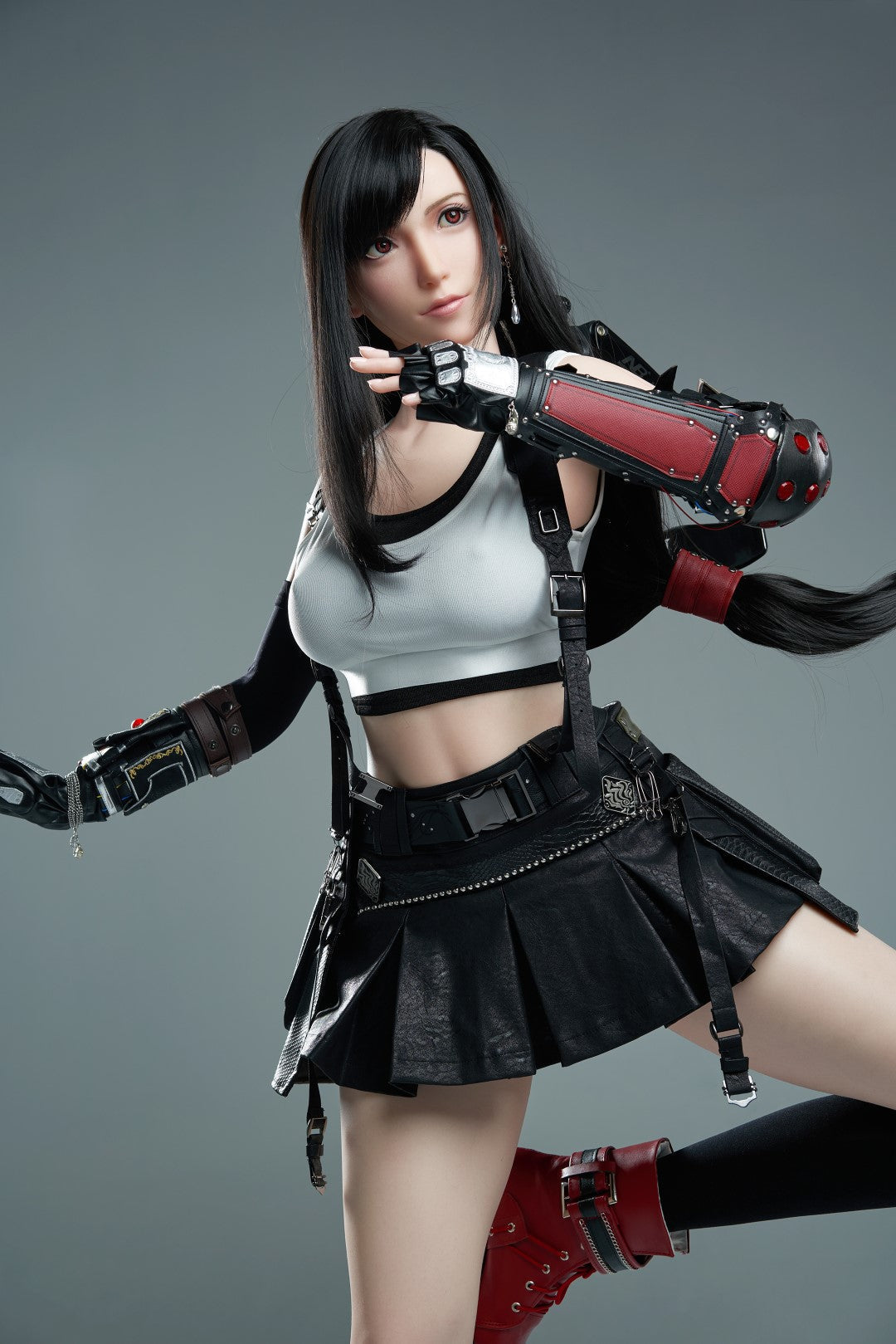 Tifa Realistic Silicone 1:1 Replica Cosplay Model Doll statue from Game Lady Studio for collectors, display and premium shelf presentation