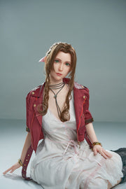 Aerith Realistic Silicone 1:1 Replica Cosplay Model Doll statue from Game Lady Studio for collectors, display and premium shelf presentation
