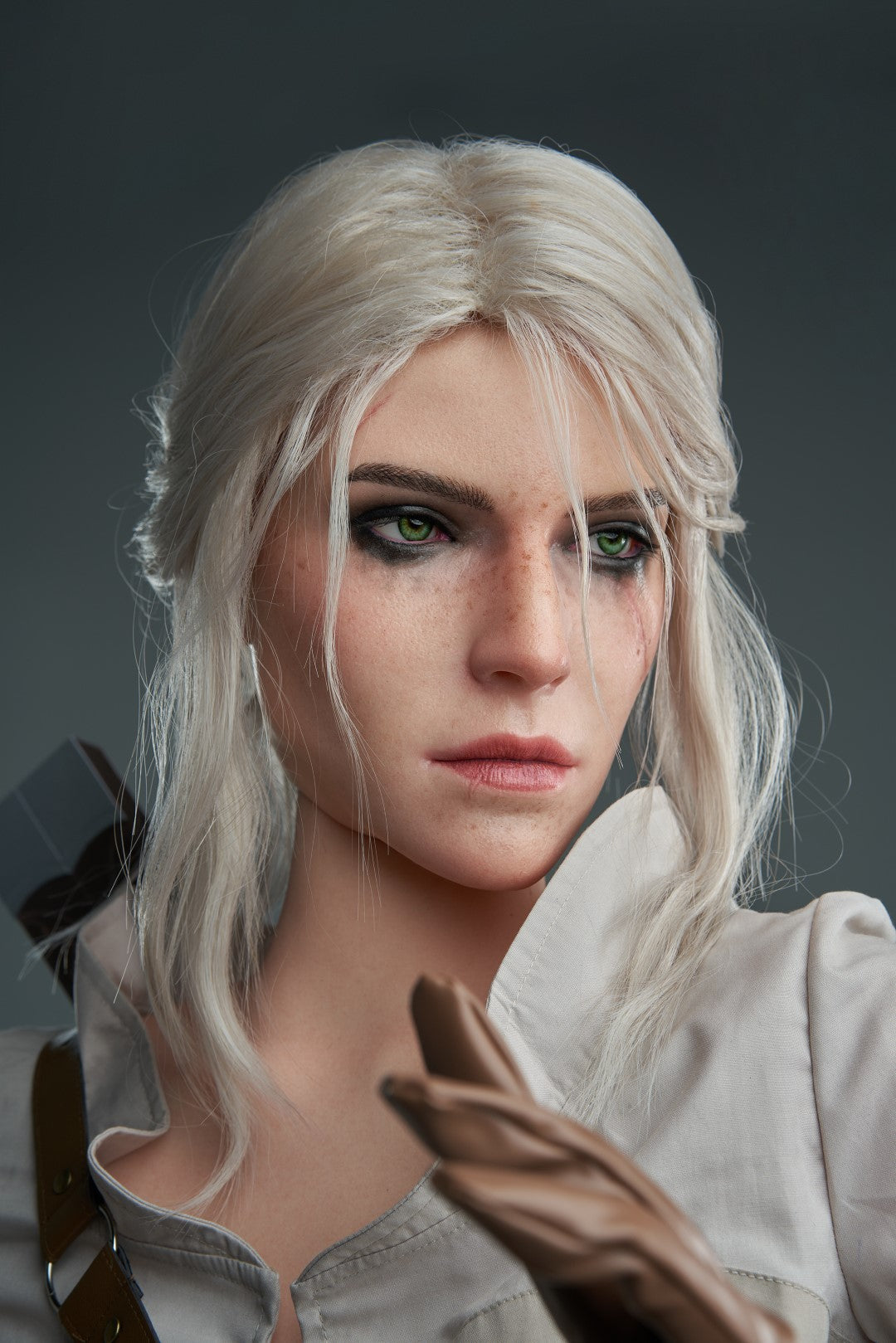 Ciri Realistic Silicone 1:1 Replica Cosplay Model Doll statue from Game Lady Studio for collectors, display and premium shelf presentation