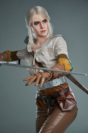 Ciri Realistic Silicone 1:1 Replica Cosplay Model Doll statue from Game Lady Studio for collectors, display and premium shelf presentation