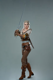 Ciri Realistic Silicone 1:1 Replica Cosplay Model Doll statue from Game Lady Studio for collectors, display and premium shelf presentation