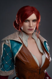 Triss Realistic Silicone 1:1 Replica Cosplay Model Doll statue from Game Lady Studio for collectors, display and premium shelf presentation