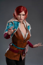 Triss Realistic Silicone 1:1 Replica Cosplay Model Doll statue from Game Lady Studio for collectors, display and premium shelf presentation
