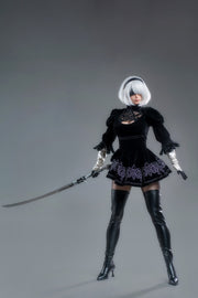 Yorha 2B - Realistic Silicone 1:1 Replica Cosplay Model Doll statue from Game Lady Studio for collectors, display and premium shelf
