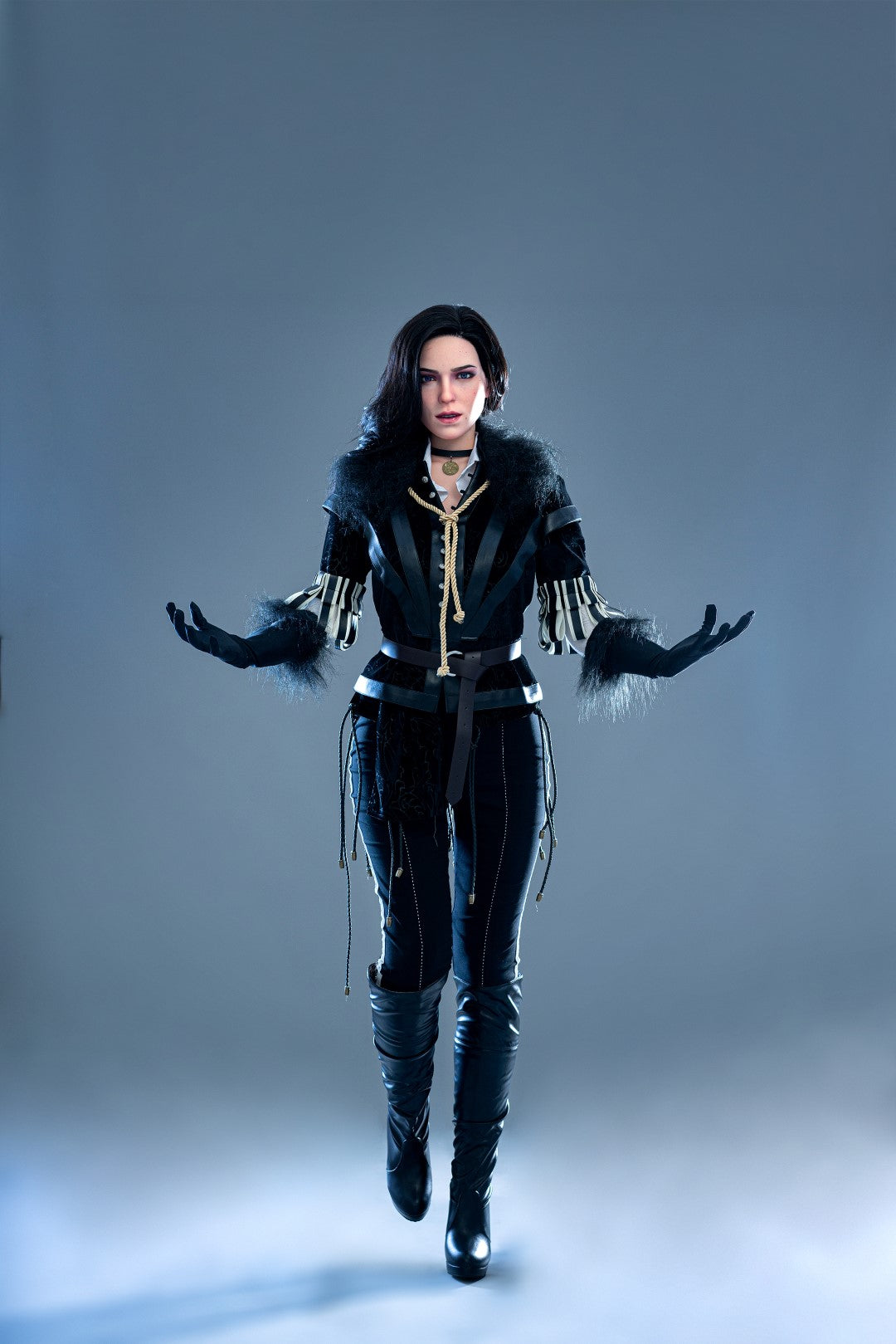 Yennefer The Witcher Realistic Silicone 1:1 Replica Cosplay Model Doll statue from Game Lady Studio for collectors, display and premium