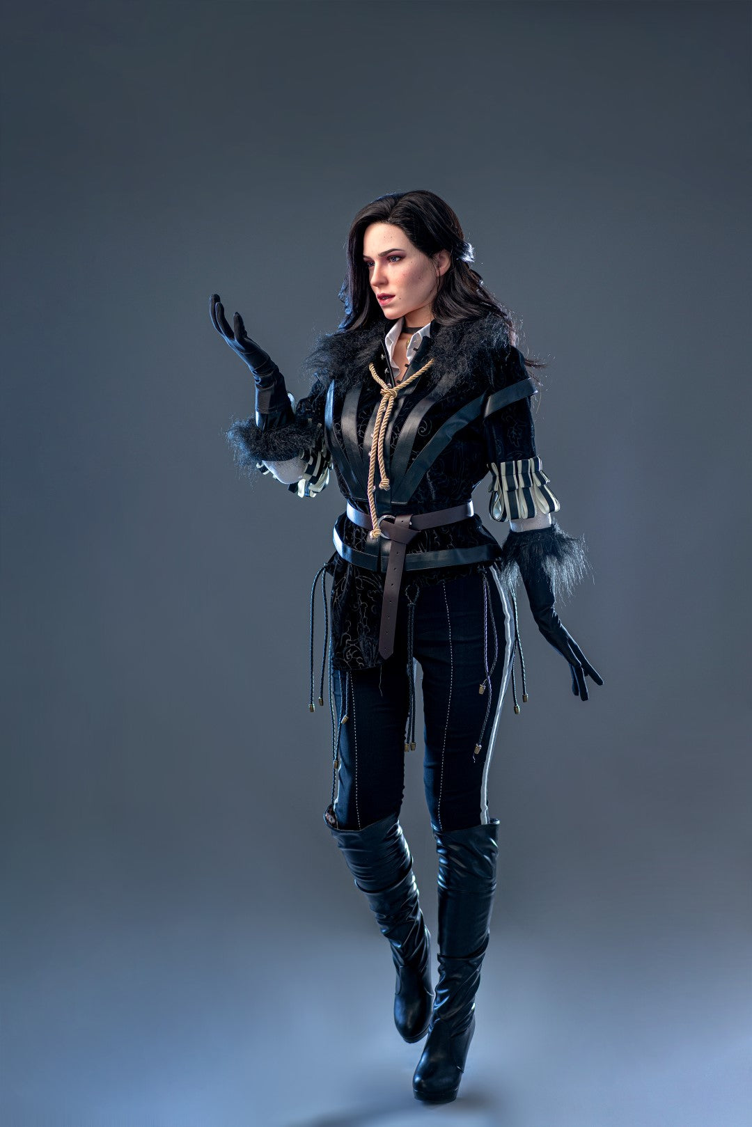 Yennefer The Witcher Realistic Silicone 1:1 Replica Cosplay Model Doll statue from Game Lady Studio for collectors, display and premium