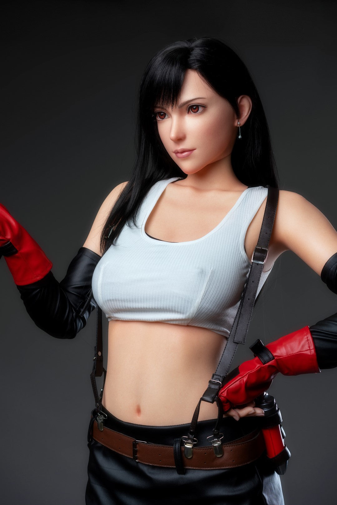 Tifa - Realistic Silicone 1:1 Replica Cosplay Model Doll statue from Game Lady for collectors, display and premium shelf presentation