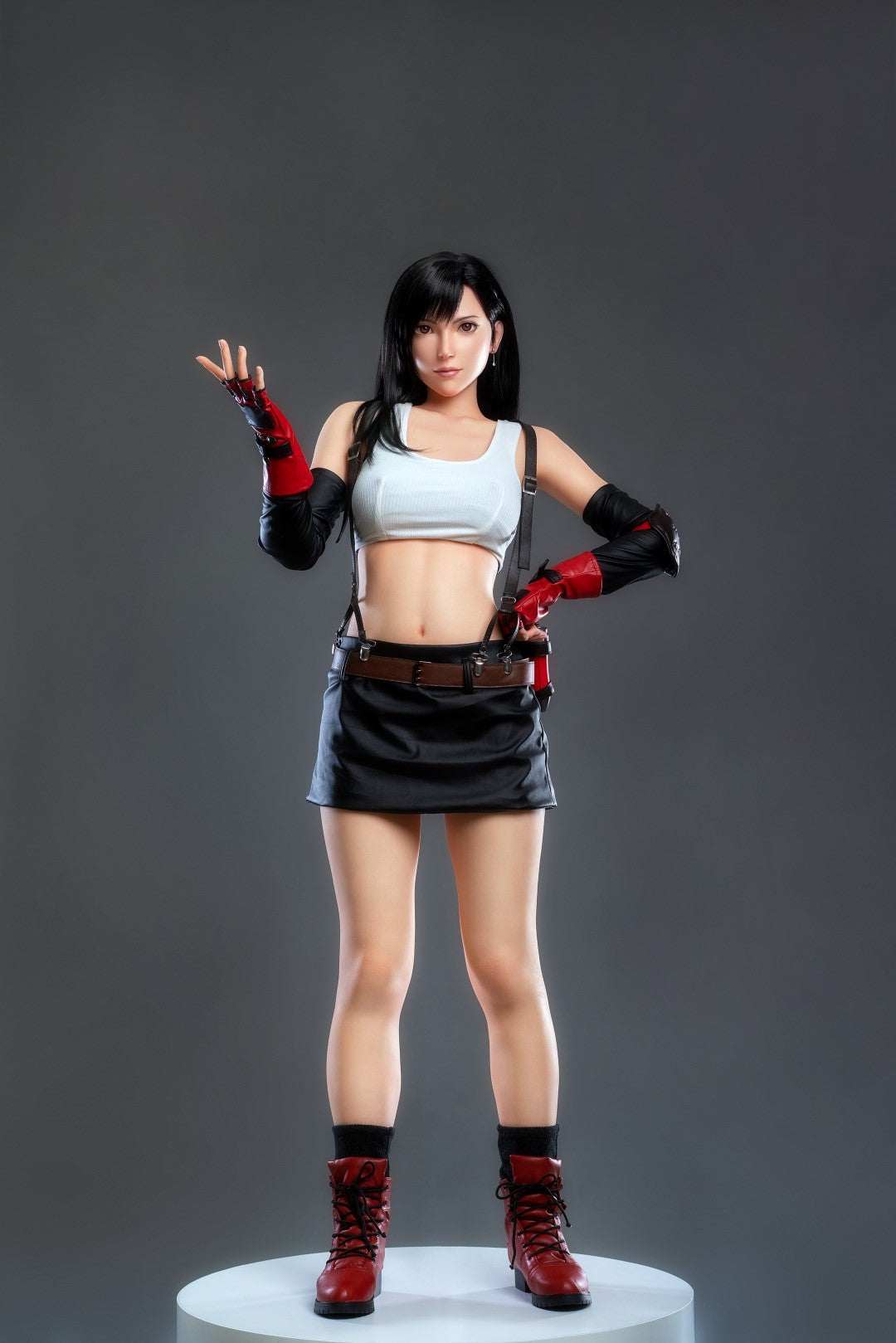Tifa - Realistic Silicone 1:1 Replica Cosplay Model Doll statue from Game Lady for collectors, display and premium shelf presentation