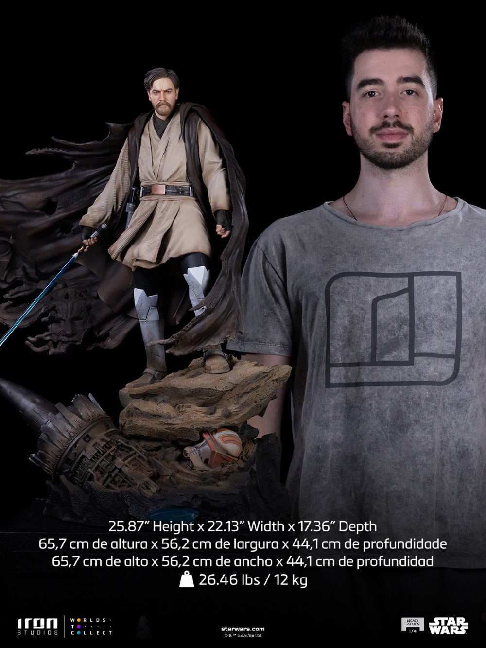 Star Wars – Obi-Wan Kenobi Signatures Legacy Replica 1:4  (Iron Studios)