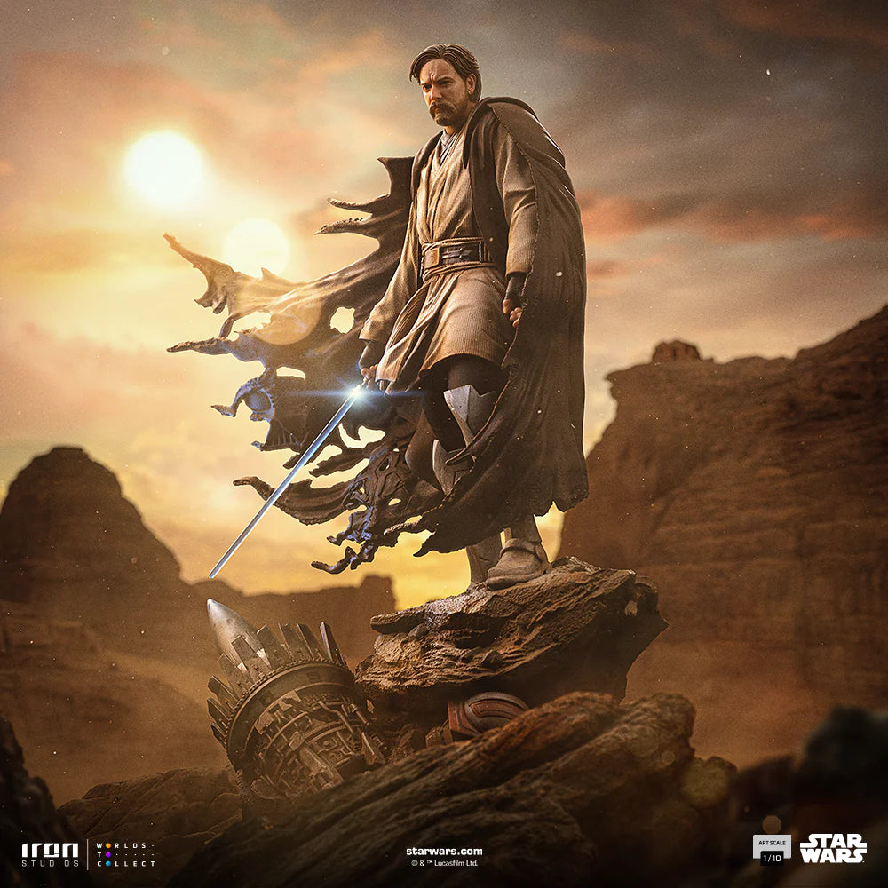 Star Wars - Obi-Wan Kenobi Deluxe statue scale 1/10 statue from Iron Studios for collectors, display and premium shelf presentation