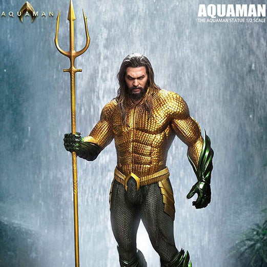 Aquaman - Statue 1:2 Scale - IN STOCK statue from Queen Studios for collectors, display and premium shelf presentation
