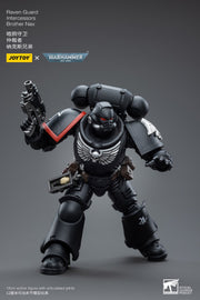 Warhammer 40k JoyToy Actionfigure - Raven Guard Intercessors Brother Nax figure for collectors, display and premium shelf presentation