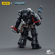 Warhammer 40k JoyToy Actionfigure - Raven Guard Intercessors Sergeant Ashan figure for collectors, display and premium shelf presentation