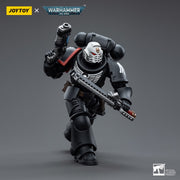 Warhammer 40k JoyToy Actionfigure - Raven Guard Intercessors Sergeant Ashan figure for collectors, display and premium shelf presentation