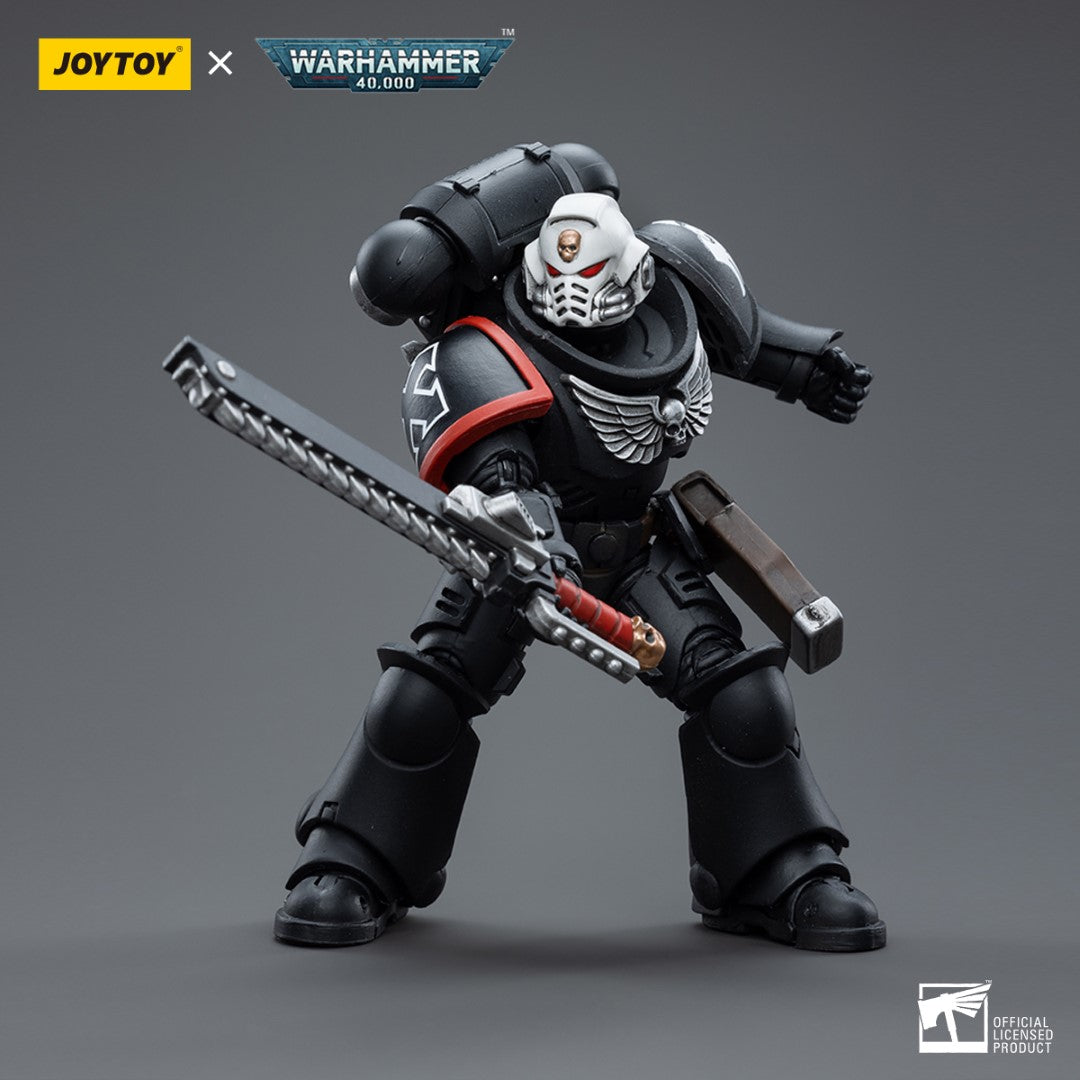 Warhammer 40k JoyToy Actionfigure - Raven Guard Intercessors Sergeant Ashan figure for collectors, display and premium shelf presentation