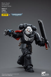 Warhammer 40k JoyToy Actionfigure - Raven Guard Intercessors Sergeant Ashan figure for collectors, display and premium shelf presentation