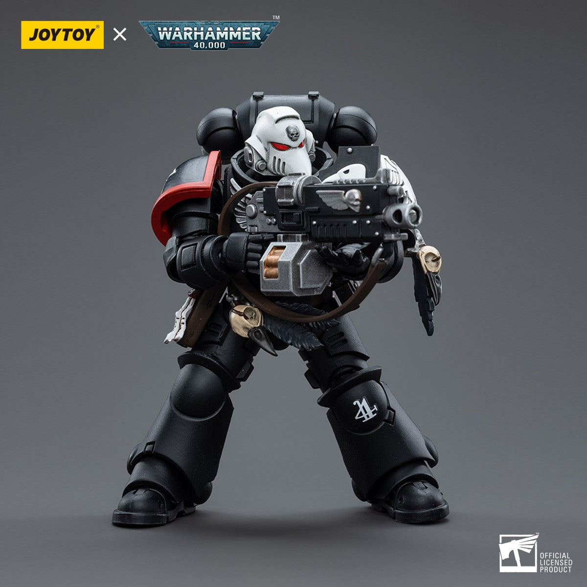 Warhammer 40k JoyToy Actionfigure - Raven Guard Intercessors Sergeant Rychas figure for collectors, display and premium shelf presentation