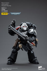 Warhammer 40k JoyToy Actionfigure - Raven Guard Intercessors Sergeant Rychas figure for collectors, display and premium shelf presentation