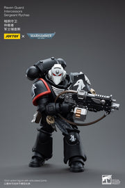 Warhammer 40k JoyToy Actionfigure - Raven Guard Intercessors Sergeant Rychas figure for collectors, display and premium shelf presentation
