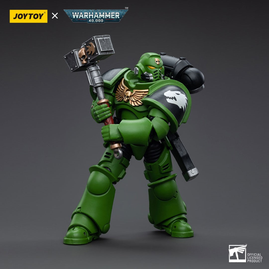 Warhammer 40k JoyToy Actionfigure - Salamanders Assault Intercessors Sergeant Krajax figure for collectors, display and premium shelf