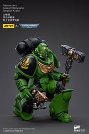 Warhammer 40k JoyToy Actionfigure - Salamanders Assault Intercessors Sergeant Krajax figure for collectors, display and premium shelf