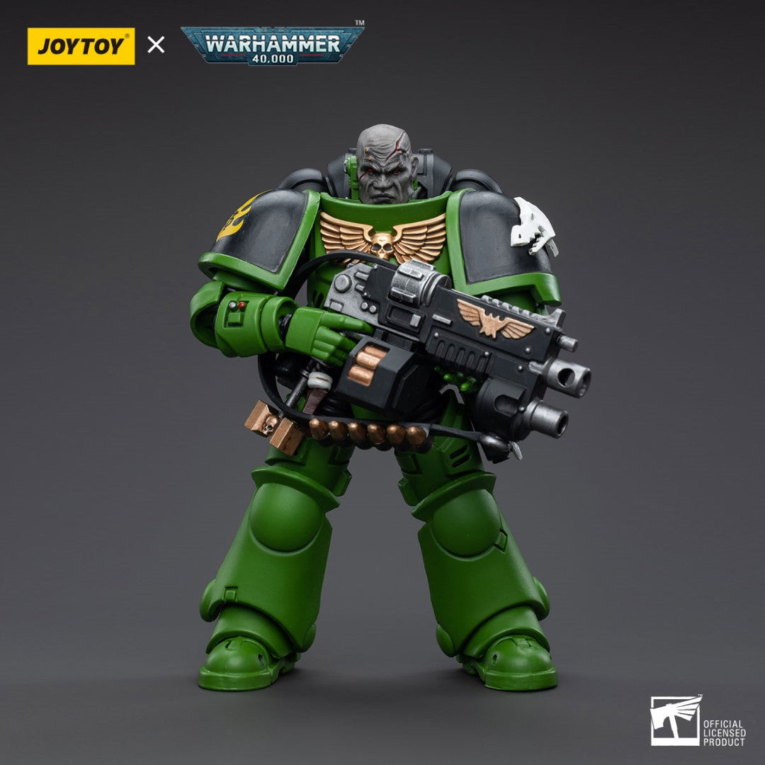 Warhammer 40k JoyToy Actionfigure - Salamanders Intercessors Brother Tol'vak figure for collectors, display and premium shelf presentation