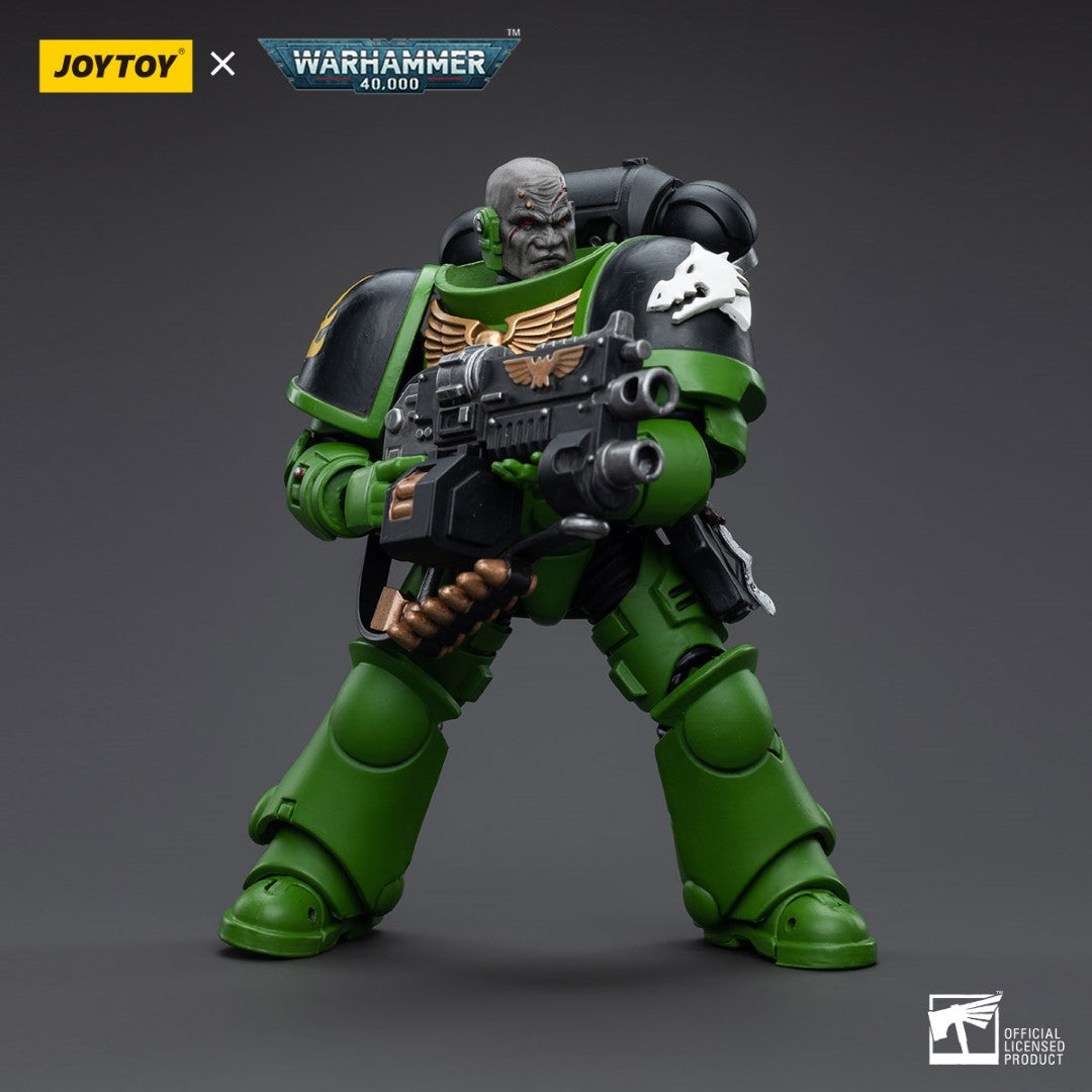 Warhammer 40k JoyToy Actionfigure - Salamanders Intercessors Brother Tol'vak figure for collectors, display and premium shelf presentation